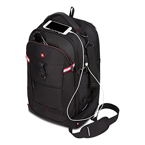 SwissGear SwissGear Hybrid Travel Laptop Backpack, Black, 21.5-Inch