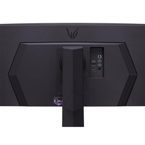 LG LG 45GR75DC-B Ultragear Curved Gaming Monitor 45-Inch 32:9 Dual QHD 1ms 200Hz VESA DisplayHDR 600 with DCI-P3 95% AMD FreeSync Premium Pro Enhanced Gaming GUI DTS HP:X 3-Way Adjustable Stand - Black