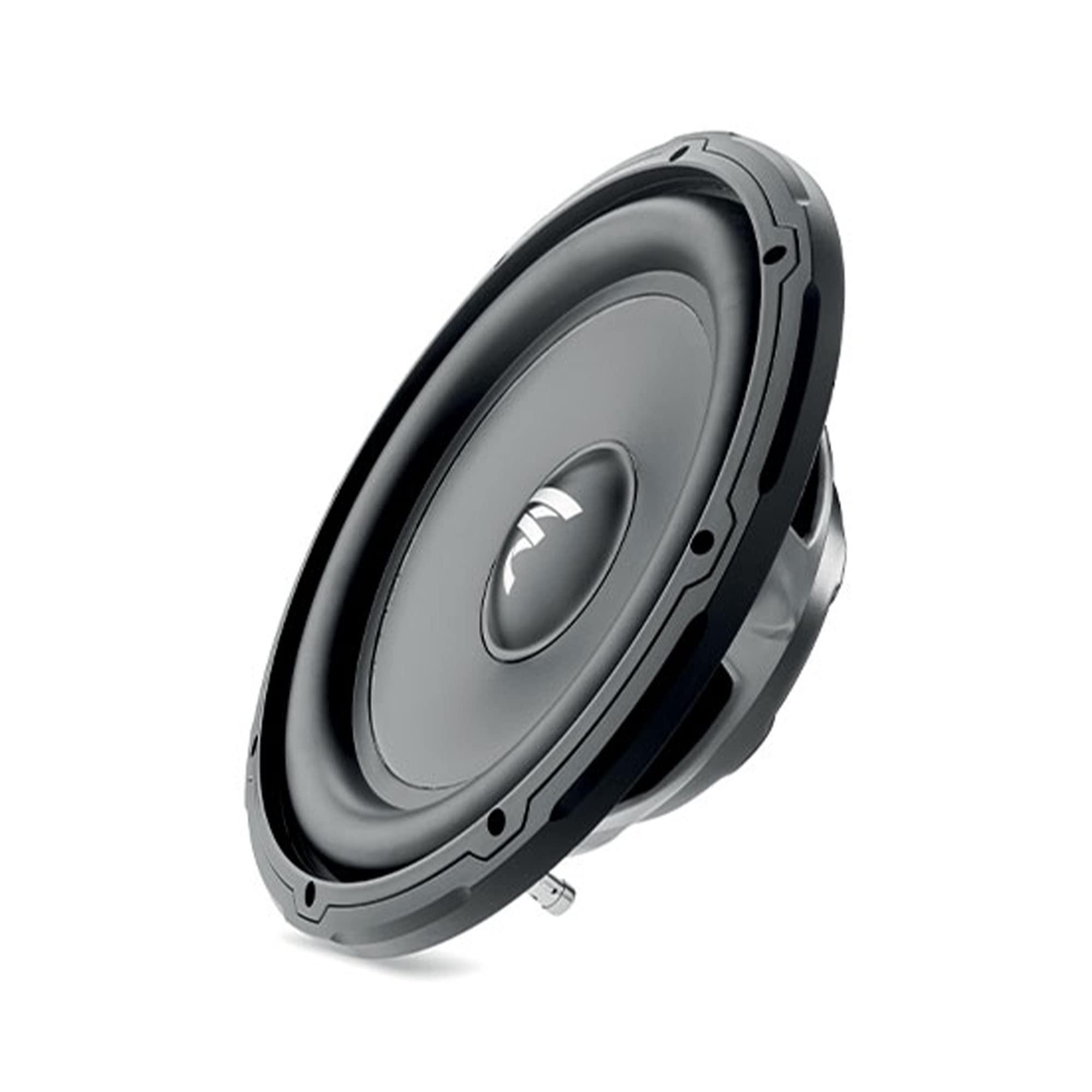Focal Focal SUB 12 Slim 12\" Shallow Mount Subwoofer, Single 4-Ohm, 280W RMS - 560 W MAX and GR 12-12\" Grille for Subwoofer Line
