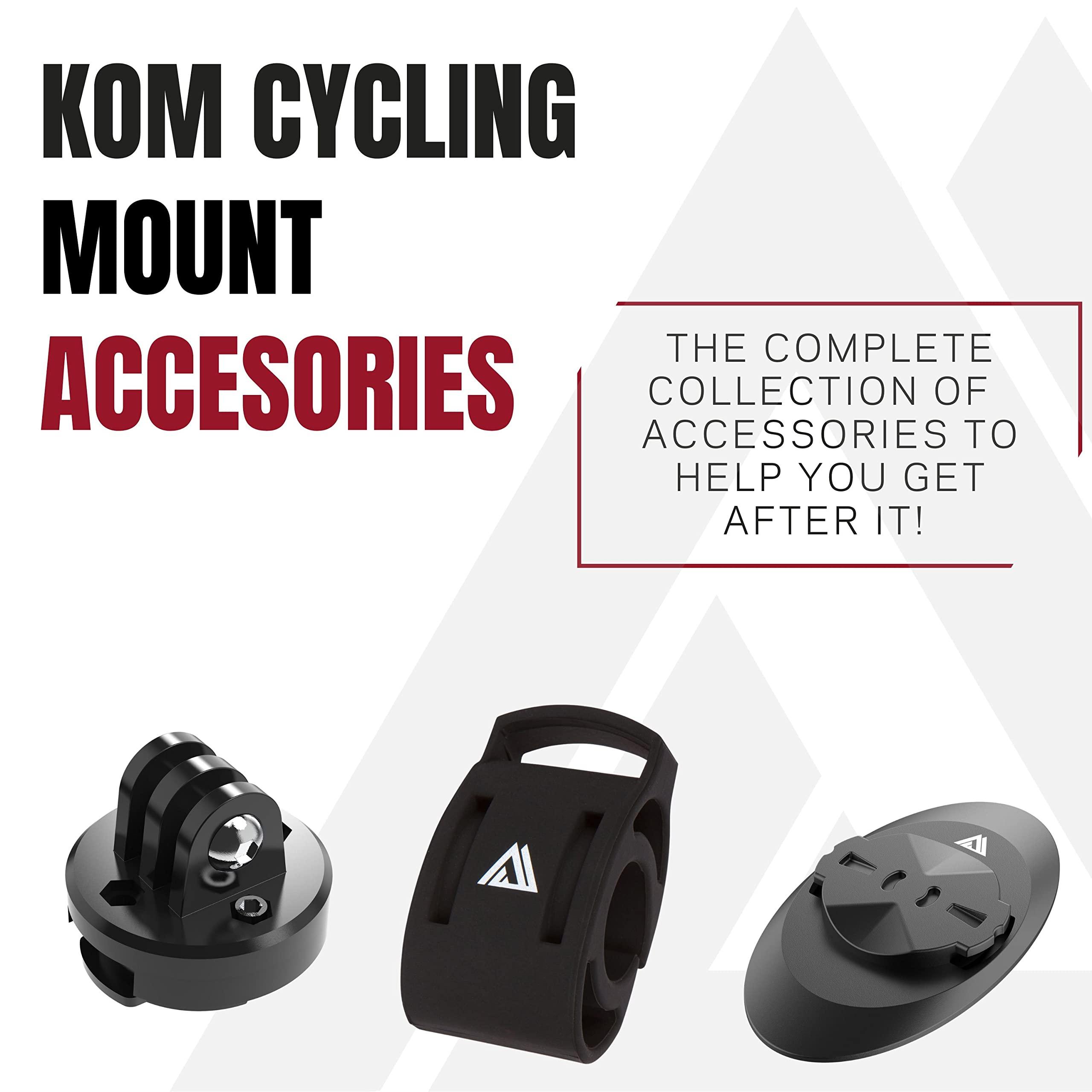 KOM Cycling KOM Cycling Wahoo Elemnt & Elemnt Bolt Out Front Handlebar Mount from Bike Mount Designed for Wahoo Elemnt & Elemnt Bolt, & Elemnt Mini (GoPro Edition)