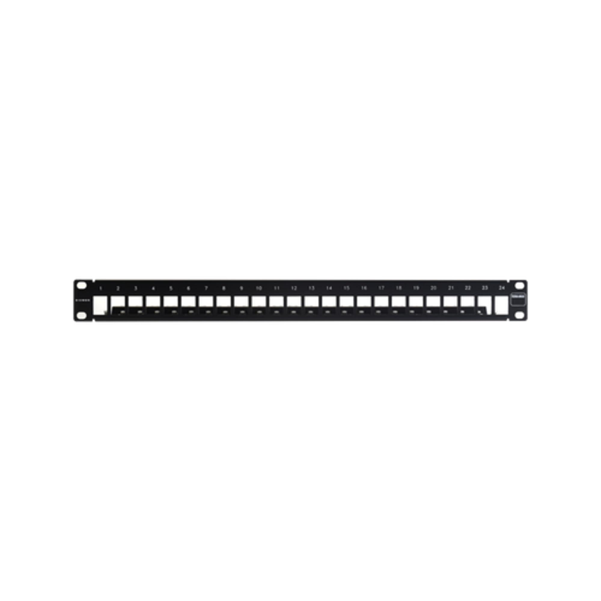 Siemon SIEMON TM-PNLZ-24-01 TERA/MAX,PATCH PANEL,24PORT, 1RMS, BLACK