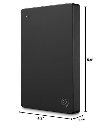 Seagate Seagate Portable 1TB External Hard Drive HDD USB 3.0 for PC Laptop and Mac (STGX1000400) & Amazon Basics External Hard Drive Portable Carrying Case
