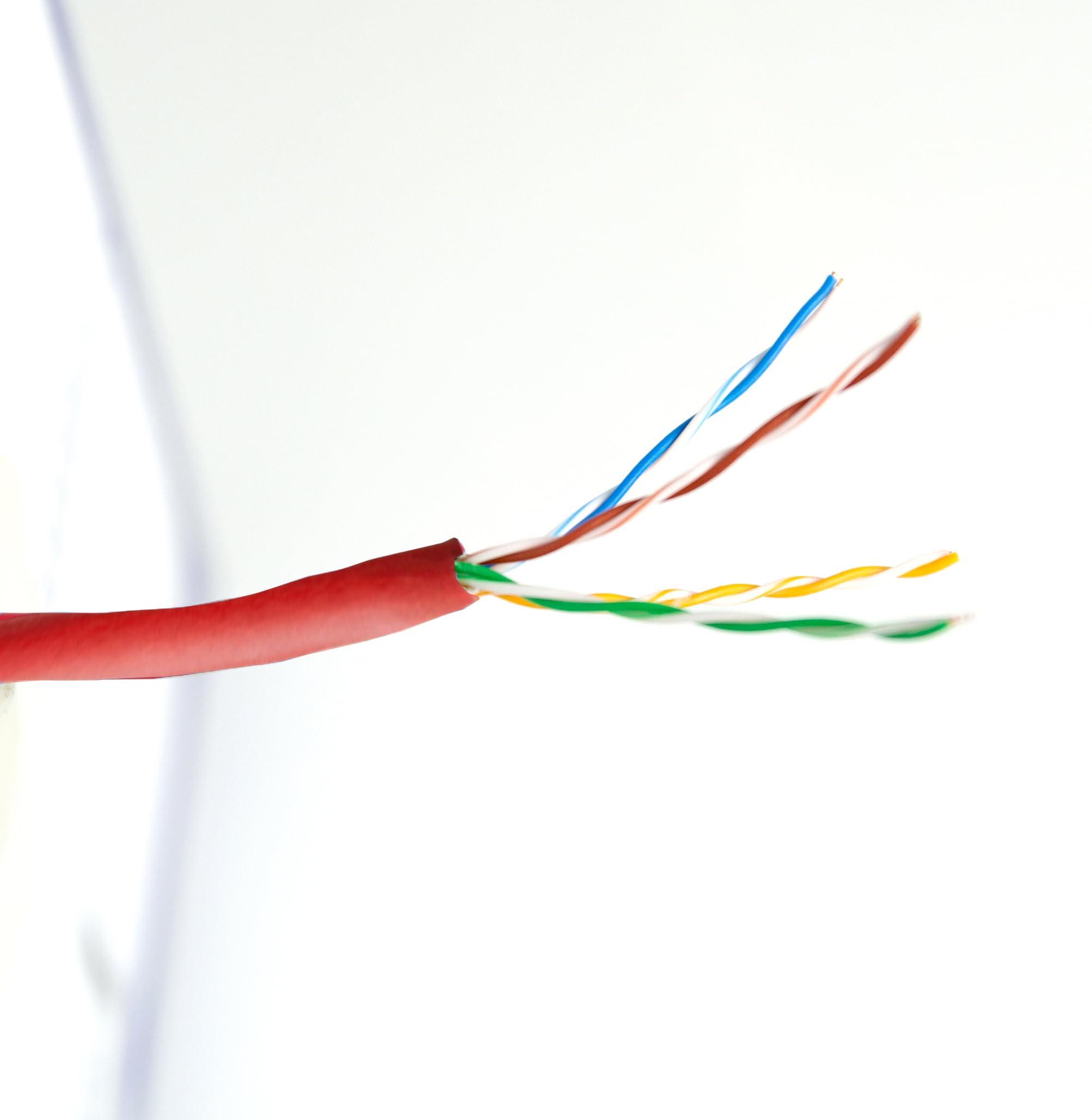 VIVO VIVO Red 1,000ft Bulk Cat5e, CCA Ethernet Cable, 24 AWG, UTP Pull Box, Cat-5e Wire, Indoor, Network Installations CABLE-V001R