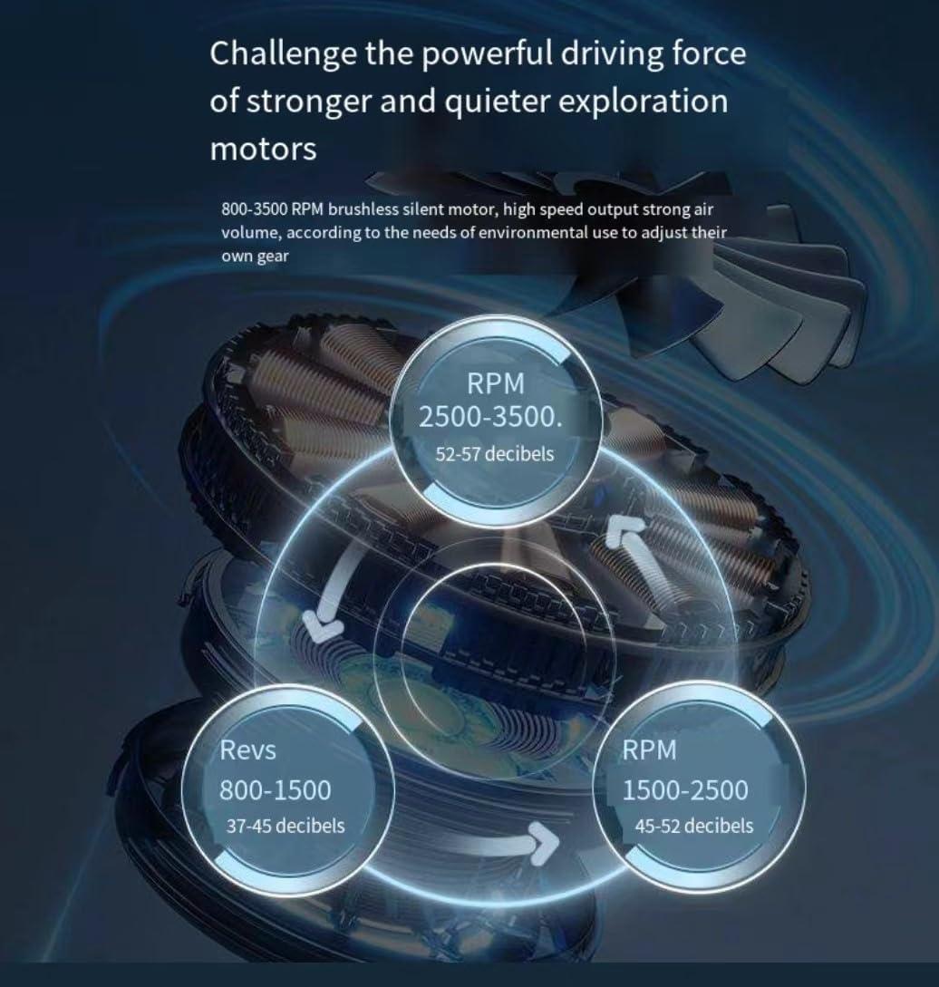 PHAPPY Cooling Pad for HP 17 16 15 inch Gaming Laptop with Ultra Powerful Booster Turbo Cooling Fan Can Fast Cooling, 6 RGB Light,Adjustable Speed, Touch Control