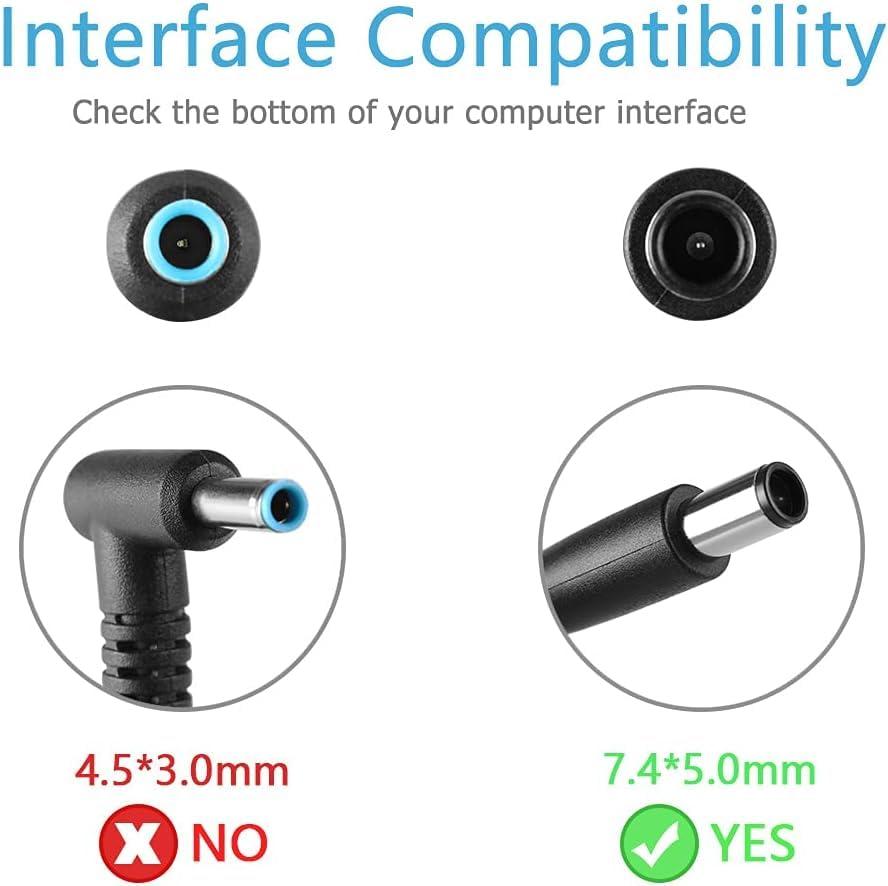 aotisn 19.5V 3.33A 65W Laptop Charger Fit for HP Pavilion G4 G6 G7 G32 G42 G56 G60 G61 G62 G71 G72 DV3 DV4 DV5 DV6 DV7 DM4 M6 M7 Power Adapter Supply Cord