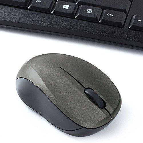 Verbatim Verbatim Wireless Silent Mouse & Keyboard Combo - 2.4GHz with Nano Receiver - Ergonomic, Noiseless, and Silent for Mac and Windows - Graphite (99779)
