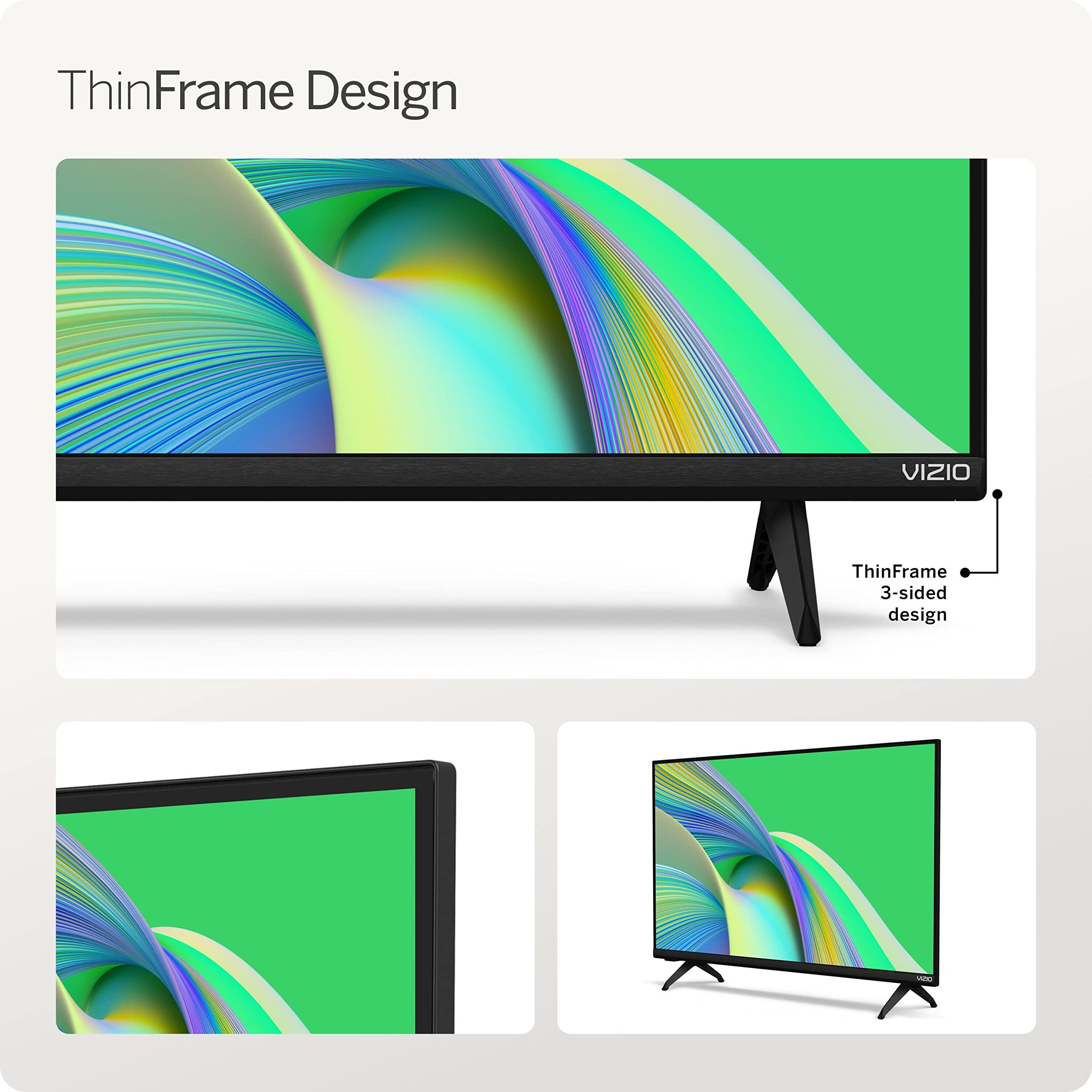 VIZIO VIZIO 24-inch D-Series FHD LED Smart TV w/Bluetooth Headphone Capable, AMD FreeSync & Alexa Compatibility, D24fM-K01, 2023 Model (Renewed)