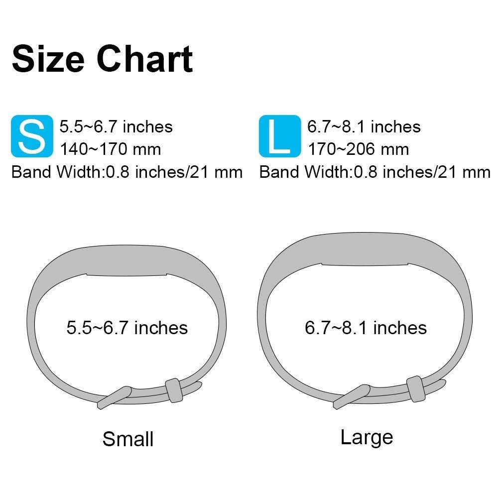 AK [5 Pack] Sport Bands Compatible with Fitbit Alta HR Bands and Fitbit Alta Bands Women Men, Classic Soft Silicone Replacement Wristbands Straps for Fitbit Alta HR/Fitbit Alta (5 Pack B, Small)