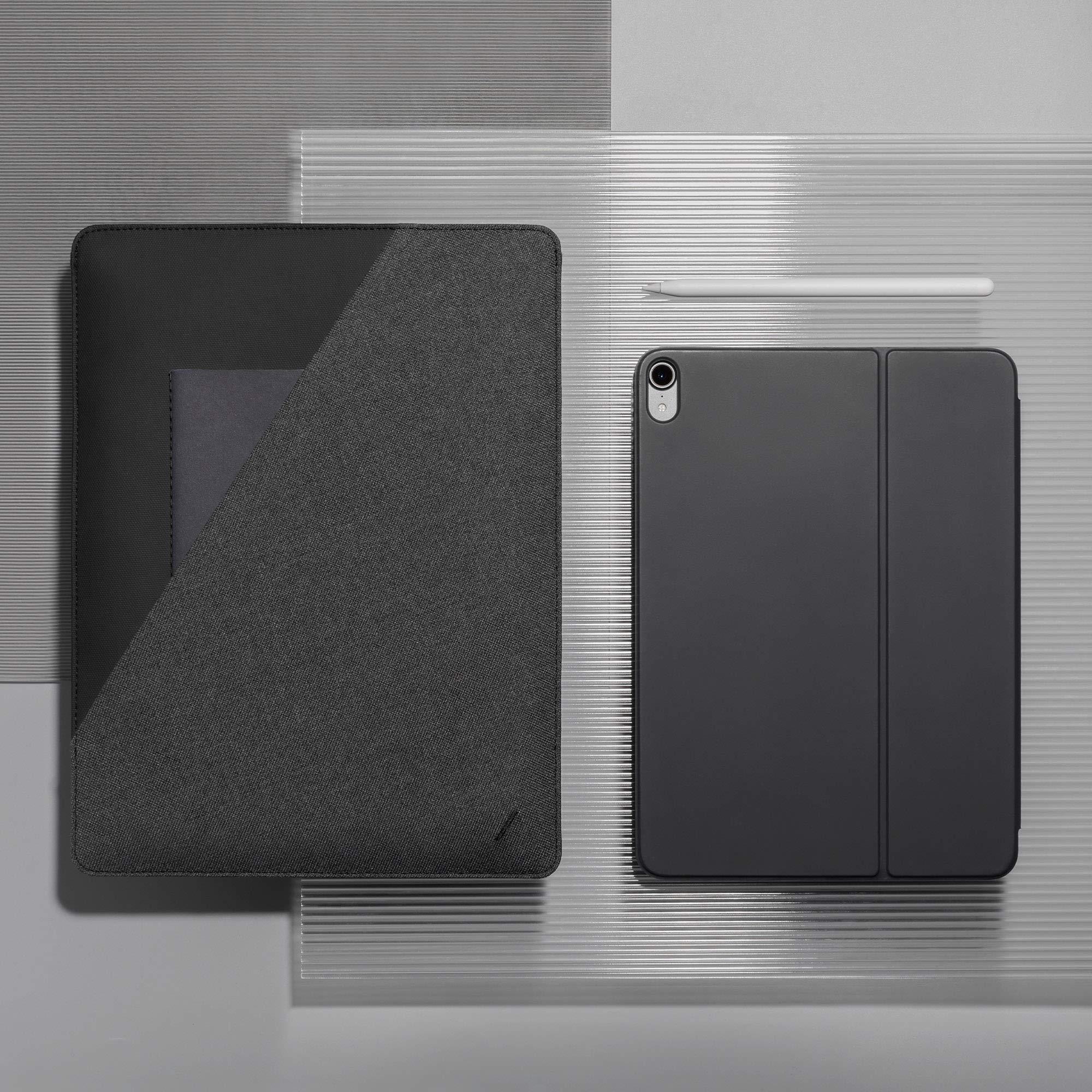 Native Union Native Union Stow Slim for iPad 13\" Tablet Sleeve Sleek & Slim Premium Sleeve Compatible with iPad Air 13\" M4, iPad Pro 13\" M4 with Easy-Access Magnetic Closure & External Pocket (Slate)