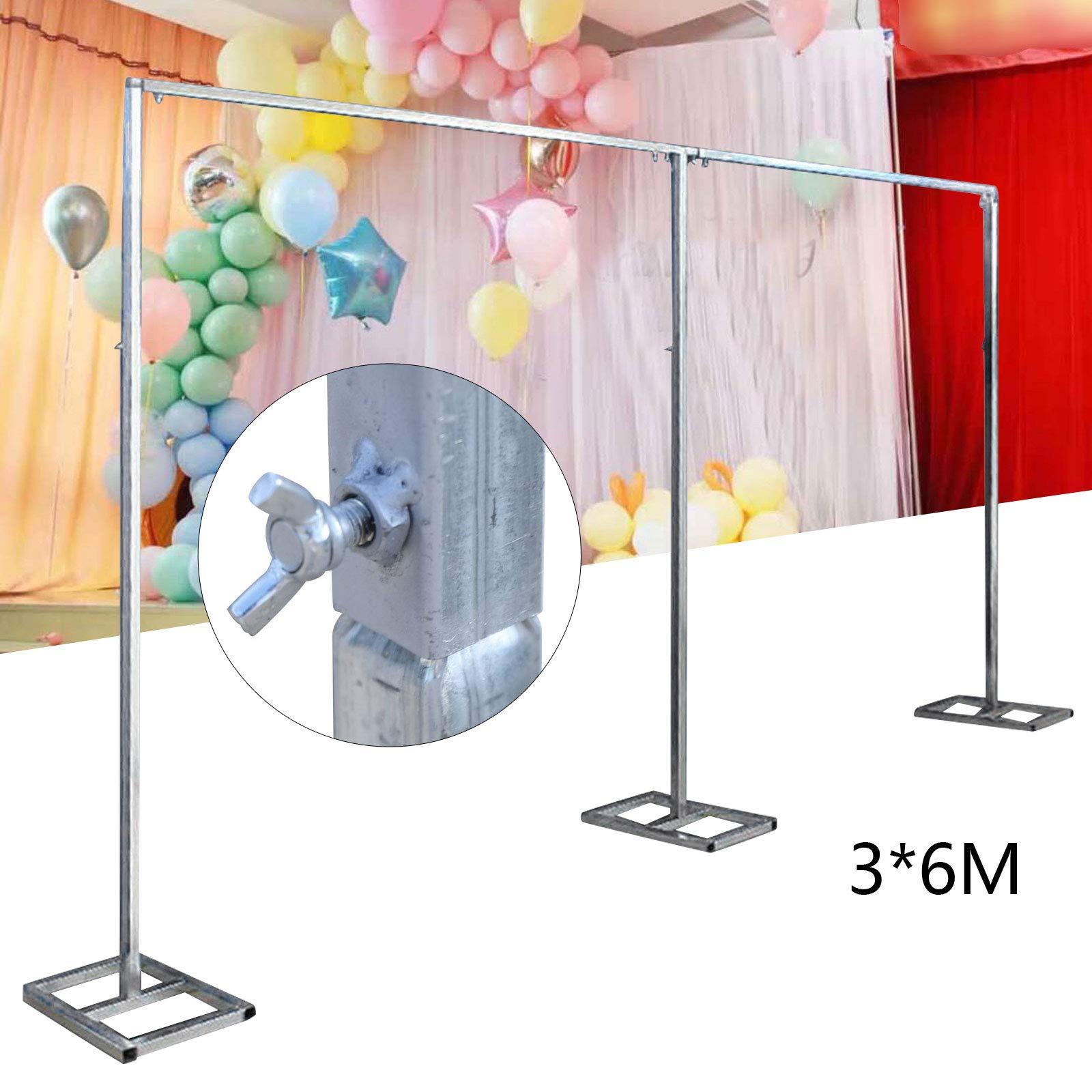 MARTEXBUY MARTEXBUY 10x20ft Backdrop Stand, Wedding Party Backdrop Stand Pipe Kit Curtain Frame, Professional Background Support, Heavy Duty Backdrop Stand for Wedding Party Celebration Photography Baby Shower