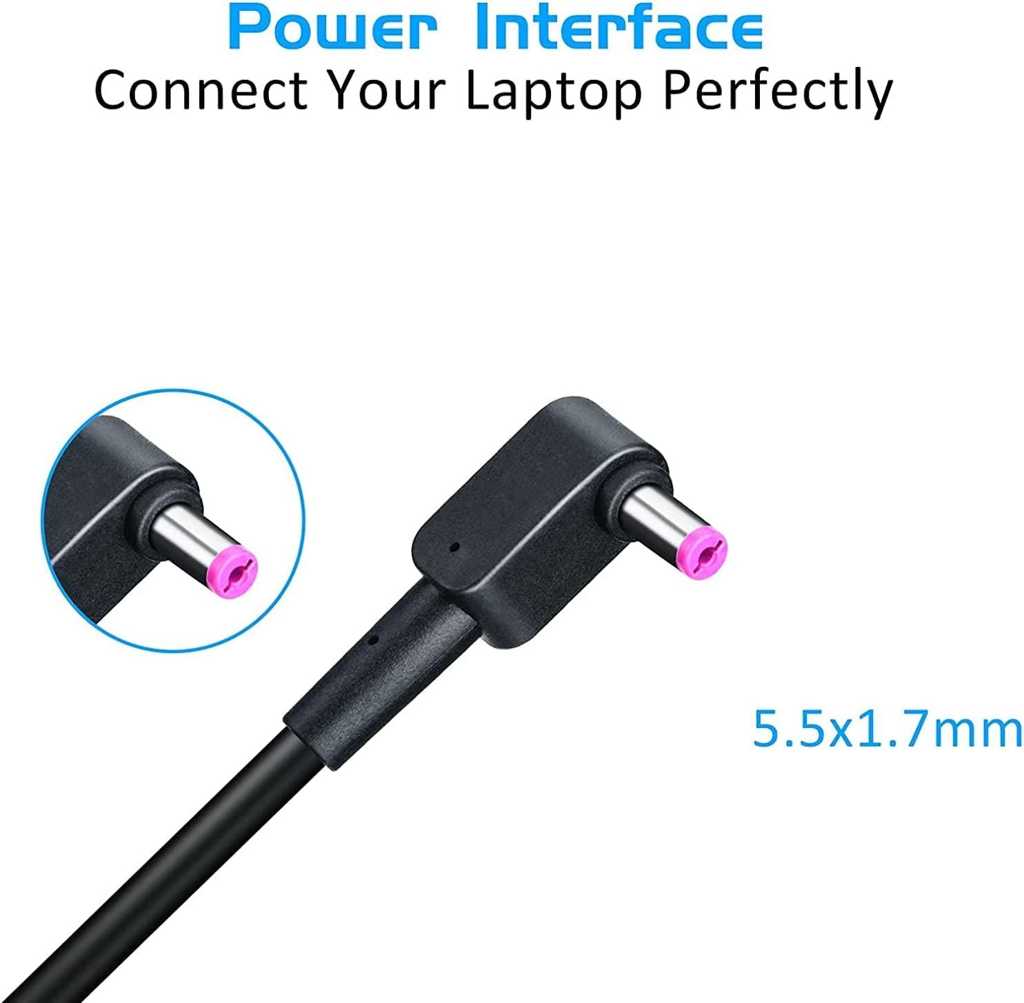 JHZL New 19V 7.1A 135W 5.51.7mm Laptop Adapter Compatible for Acer Aspire V17 Nitro VN7-792G-59CL PA-1131-16 T Power Suppliers with Power Cord