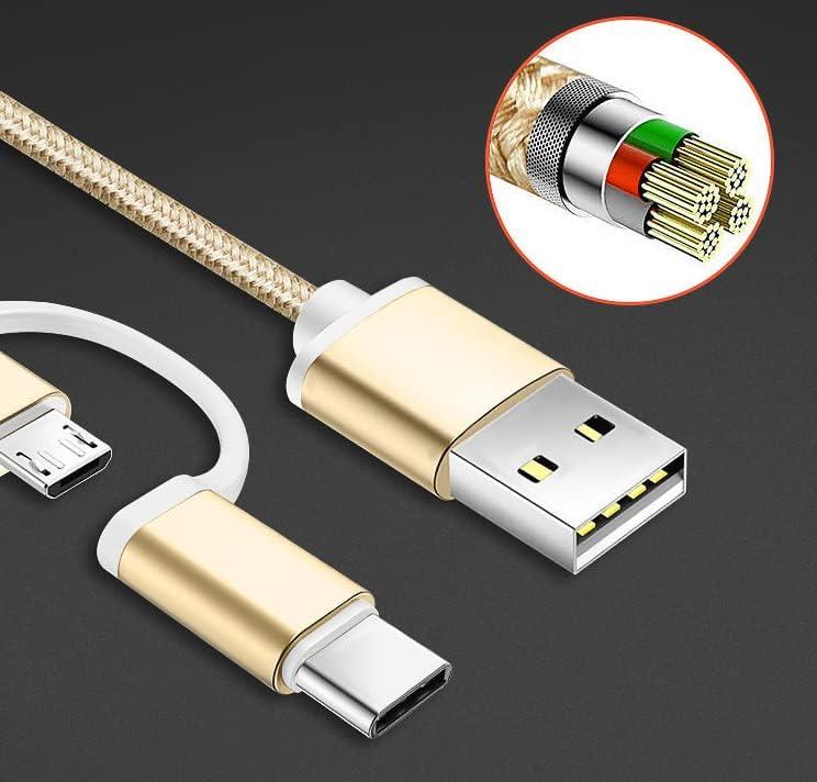 Accessonico Power Cord Replacement for Amazon Kindle Charger, Old & New Kindle, Paperwhite 10th Generation, Samsung Galaxy Tab A7 S6 Lite A8 Tablet USB Fast Charging Cords 2 in 1 Cables