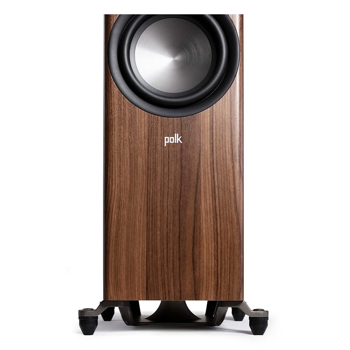 Polk Audio Polk Audio Reserve Series R700 Tower Speaker, 1\" Tweeter, Dual 6.5\" Woofers & Dual 8\" Long-Throw Drivers, Hi-Res Certified, Dolby Atmos & IMAX Enhanced for Dynamic Home Theater Audio, Walnut Brown