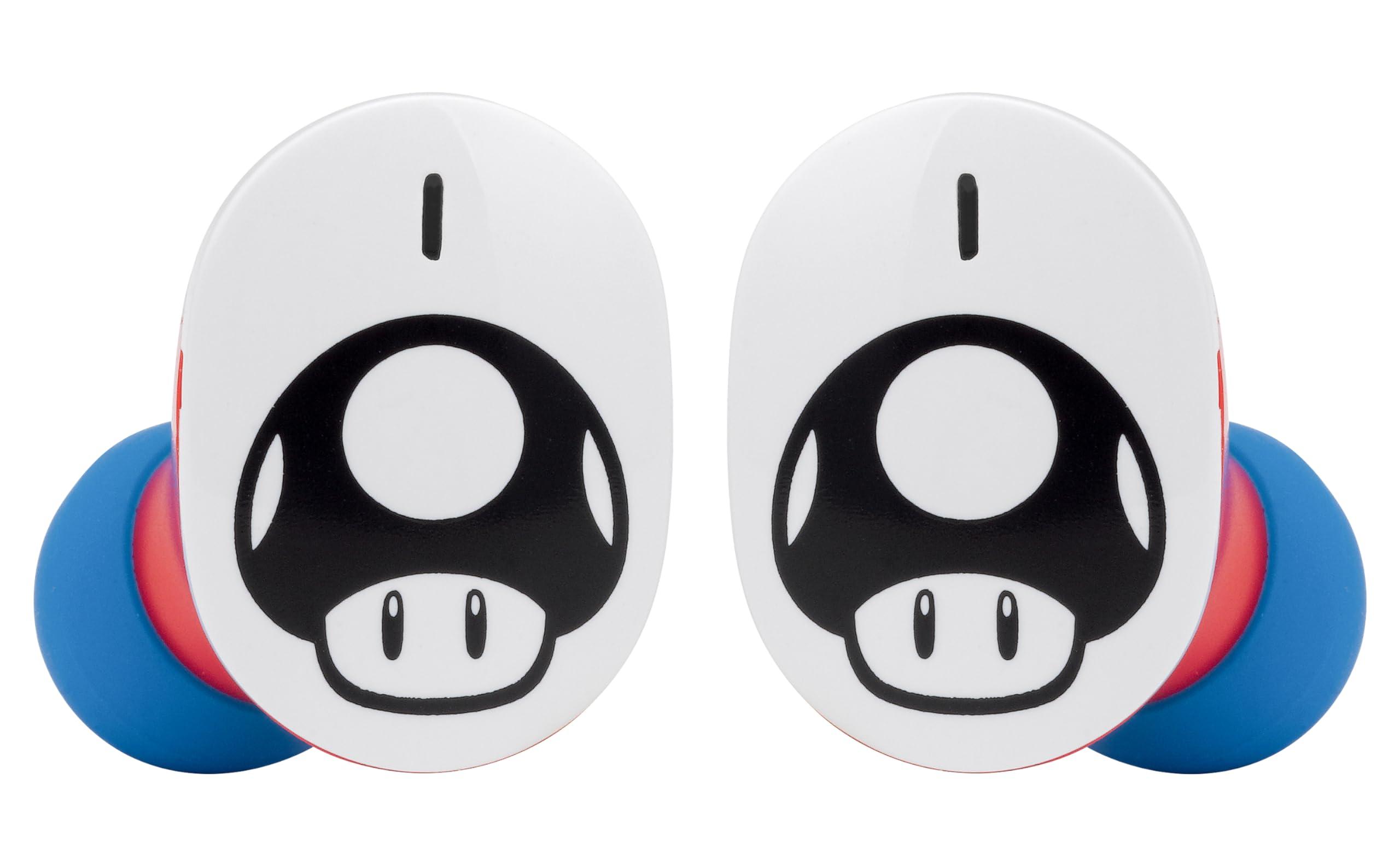 eKids eKids Wireless Earbuds with Microphone, Bluetooth Earbuds with Charging Case Designed for School, Home, or Travel (Mario)