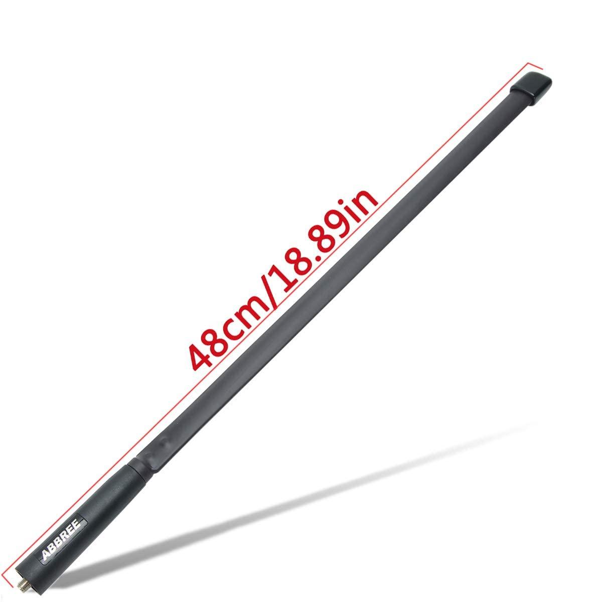 ABBREE ABBREE SMA-Female Ham Radio Antenna VHF/UHF 18.8-inch 144/430MHz High Gain Foldable CS Tactical Antenna for Baofeng UV-5R BF-F8HP Pro 5RM K5PLUS GM21 AR-152 Quansheng K6 UVK5(8) Radio (2)