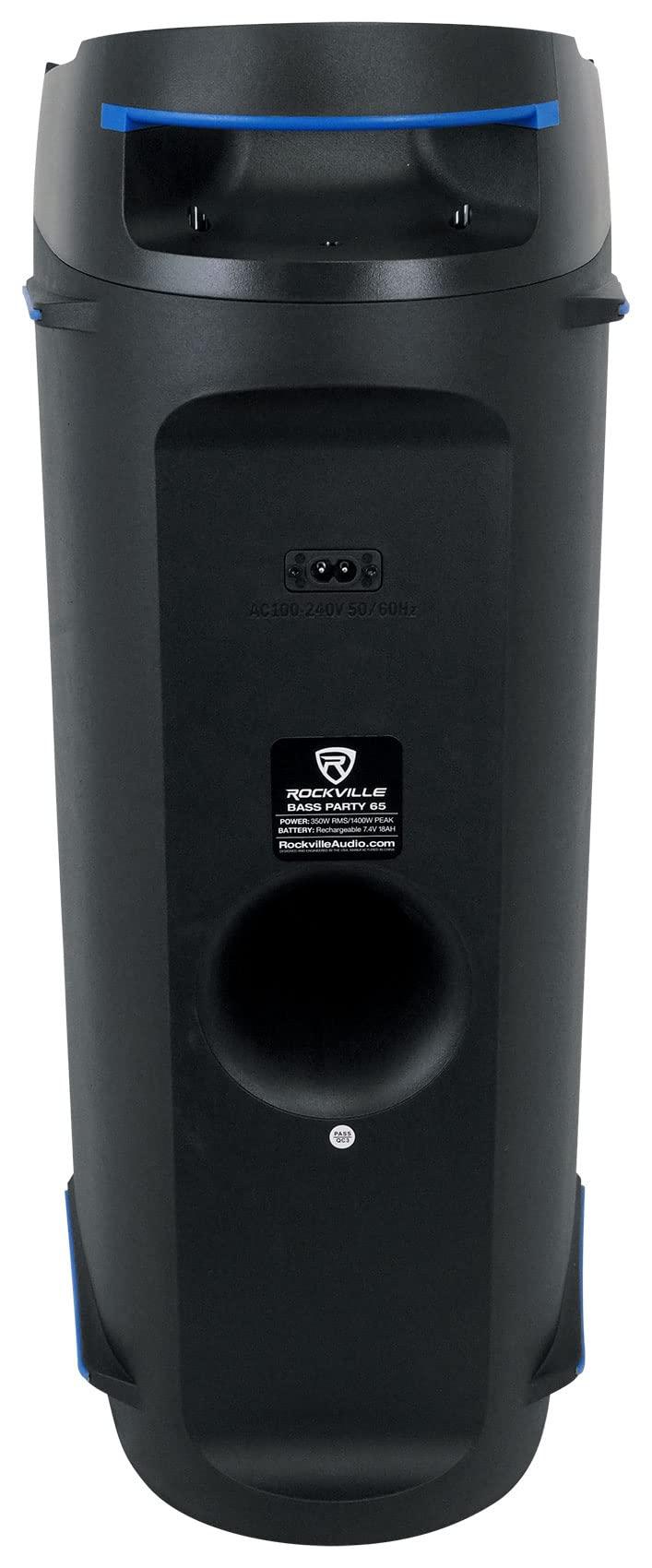 Rockville Rockville BASS Party 65 1200w LED Bluetooth House Speaker System for Party+Mic Input