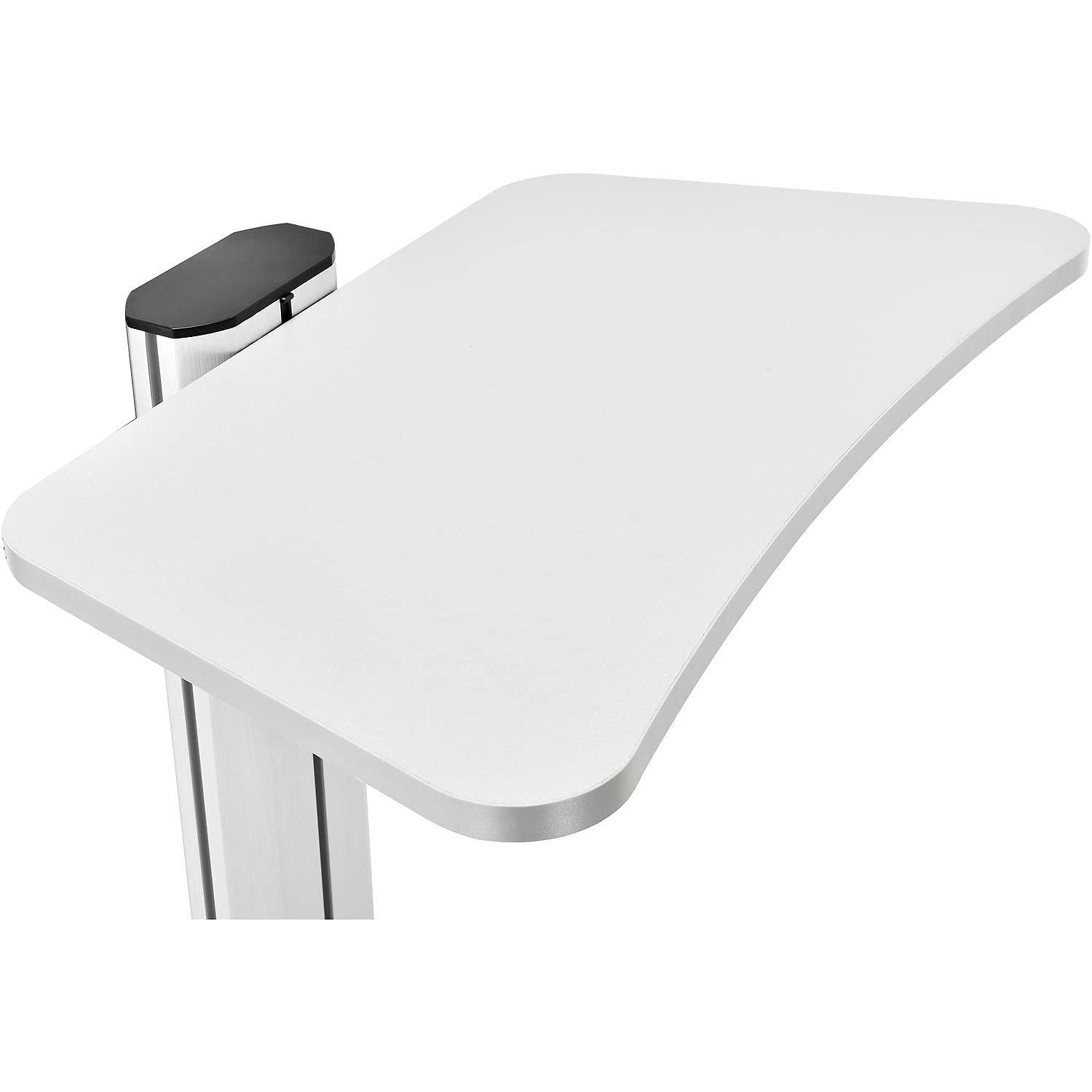 IndustrialSupplies IndustrialSupplies Mobile Laptop Workstation, Height Adjustable, 4-Outlet Power Strip