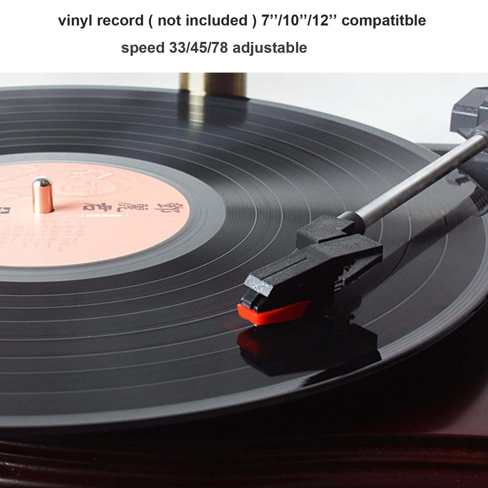 Artisam Gramophone Record Player Vintage,Retro Phonograph Vinyl Record Player,Horn Vinyl Tocadiscos DJ Turntable,Gramophone Bluetooth Speaker with USB Audio for Home/Villas/Restaurants/Parties/Classical Fans