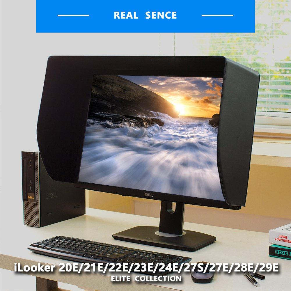 iLooker iLooker-27S 27 inch Ultr-Slim Frame LCD LED Video Monitor Hood Sunshade Sunhood for Dell HP Viewsonic Philips Samsung LG EIZO NEC ASUS ACER BENQ AOC Lenovo, Fits Monitor Frame Width 610-630mm