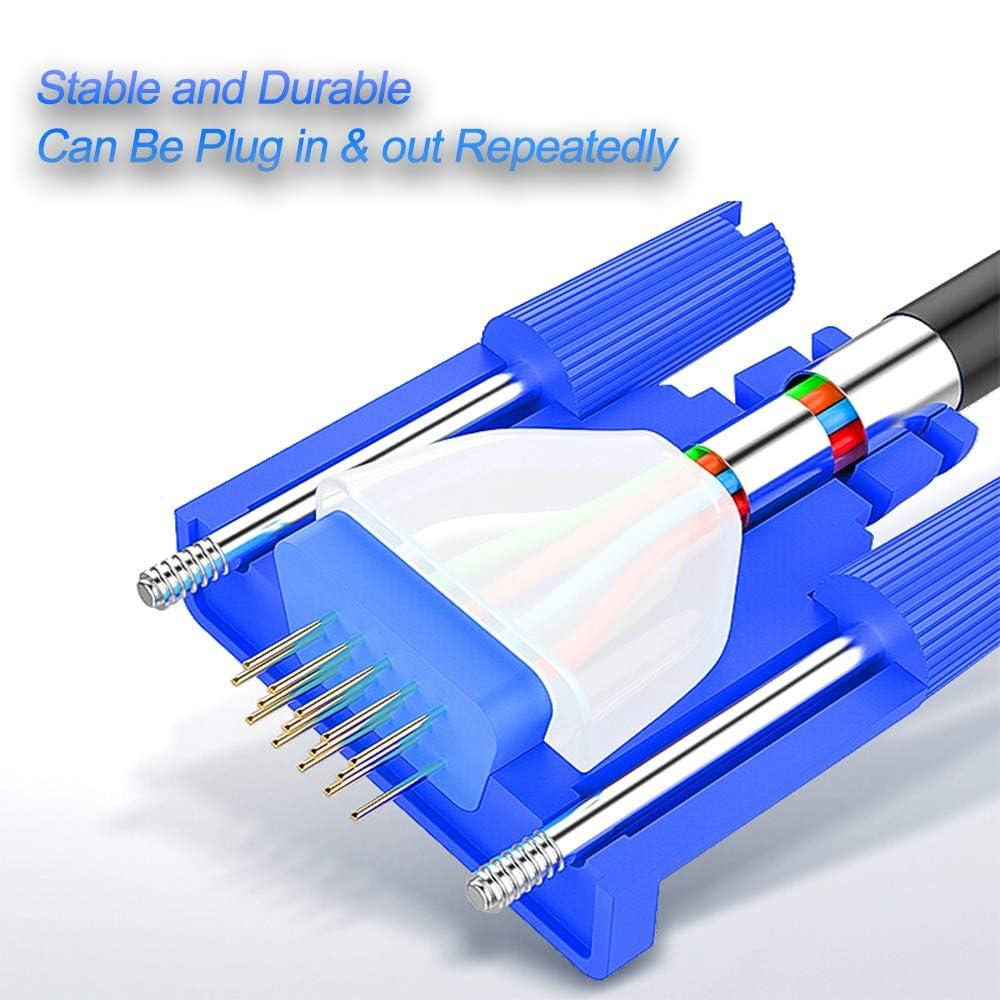 EKYLIN EKYLIN VGA Cable, 1.5m/5Feet Male to Male Video Extension Cable Adapter for Computer PC to Monitor Screen Projector with Socket Port