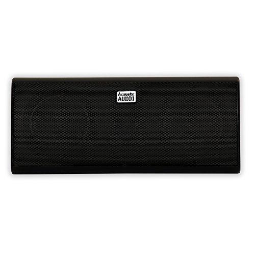 Acoustic Audio by Goldwood Acoustic Audio by Goldwood Acoustic Audio AA35CB Indoor Center 3 Way Speaker 400 Watts Black Bookshelf, 3-Inch