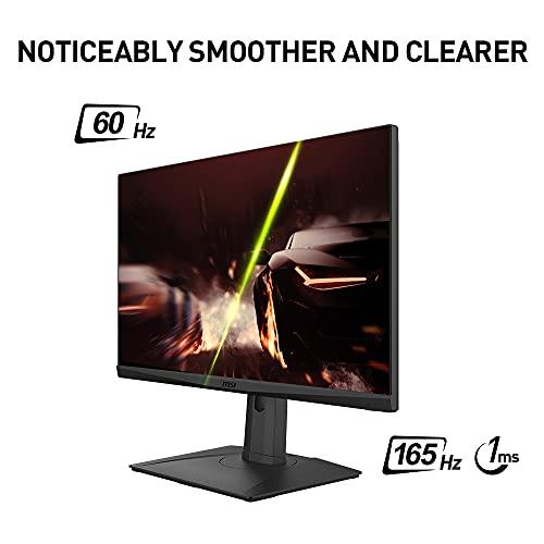 MSI MSI G273QPF, 27" Gaming Monitor, 2560 x 1440 (QHD), Rapid IPS, 1ms, 165Hz, G-Sync Compatible, HDMI, Displayport, Tilt, Swivel, Height Adjustable, Pivot
