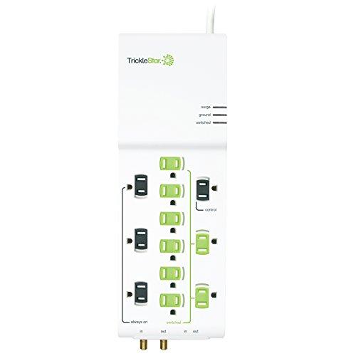 TrickleStar TrickleStar TS1006 12-Outlet Tier 1 Advanced PowerStrip, 4320 Joules, Coax + RJ11 Secondary Protection, 4 ft Cord