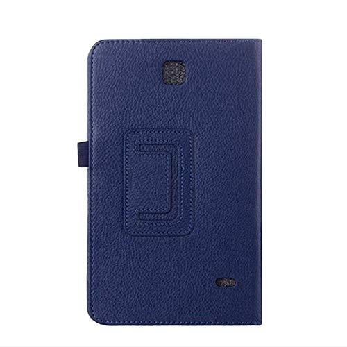 BSTLY Tablet Case for Samsung Galaxy Tab4 7.0 T230 Leather case Litchi Pattern Bracket Tablet Computer case T231 Protective Cover Purple Applicable to T230/T231/T235