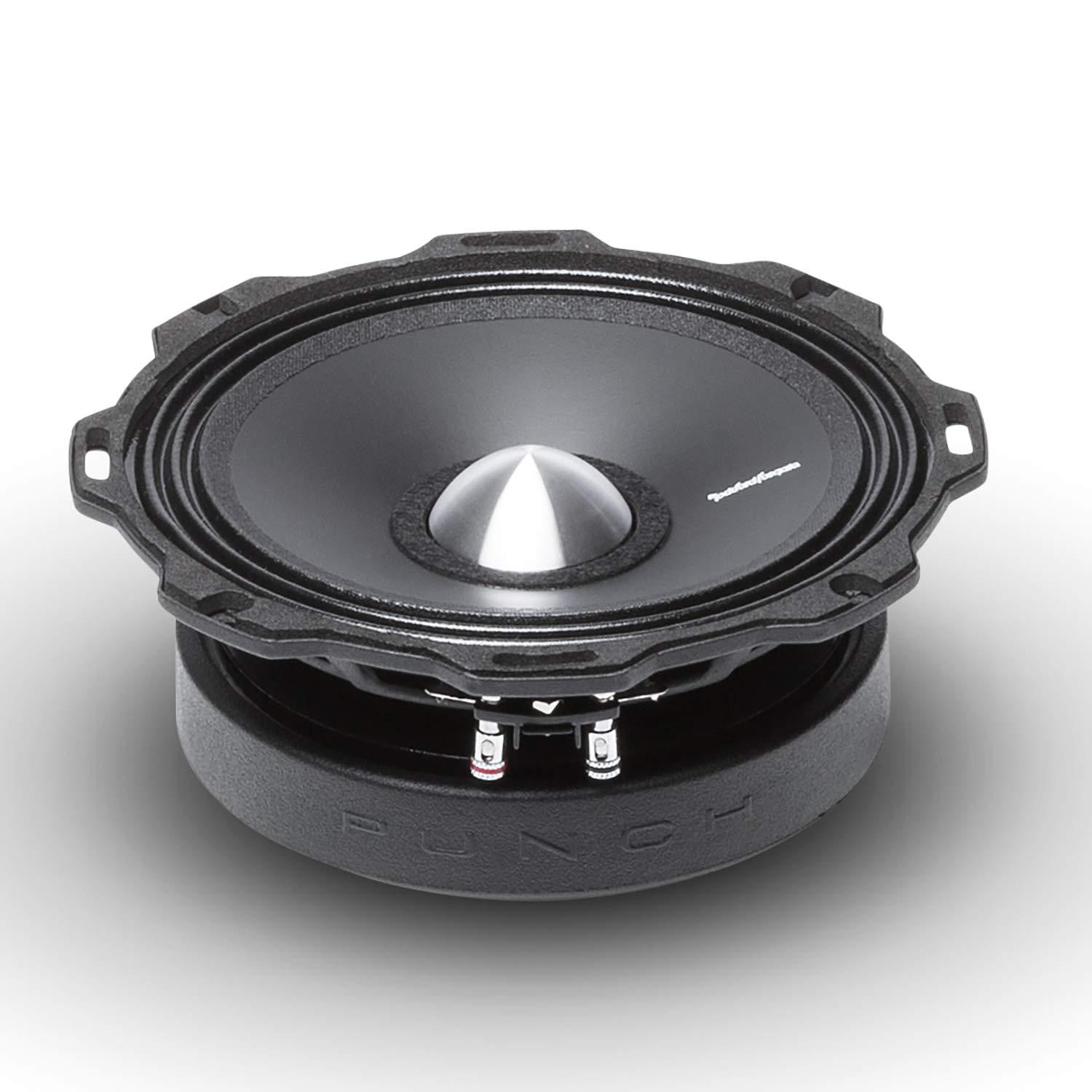 Rockford Fosgate Rockford Fosgate PPS4-6 Punch Pro Single 6.5\" Component 4-Ohm Midrange Speaker 100 Watts RMS / 200 Watts Peak - Black