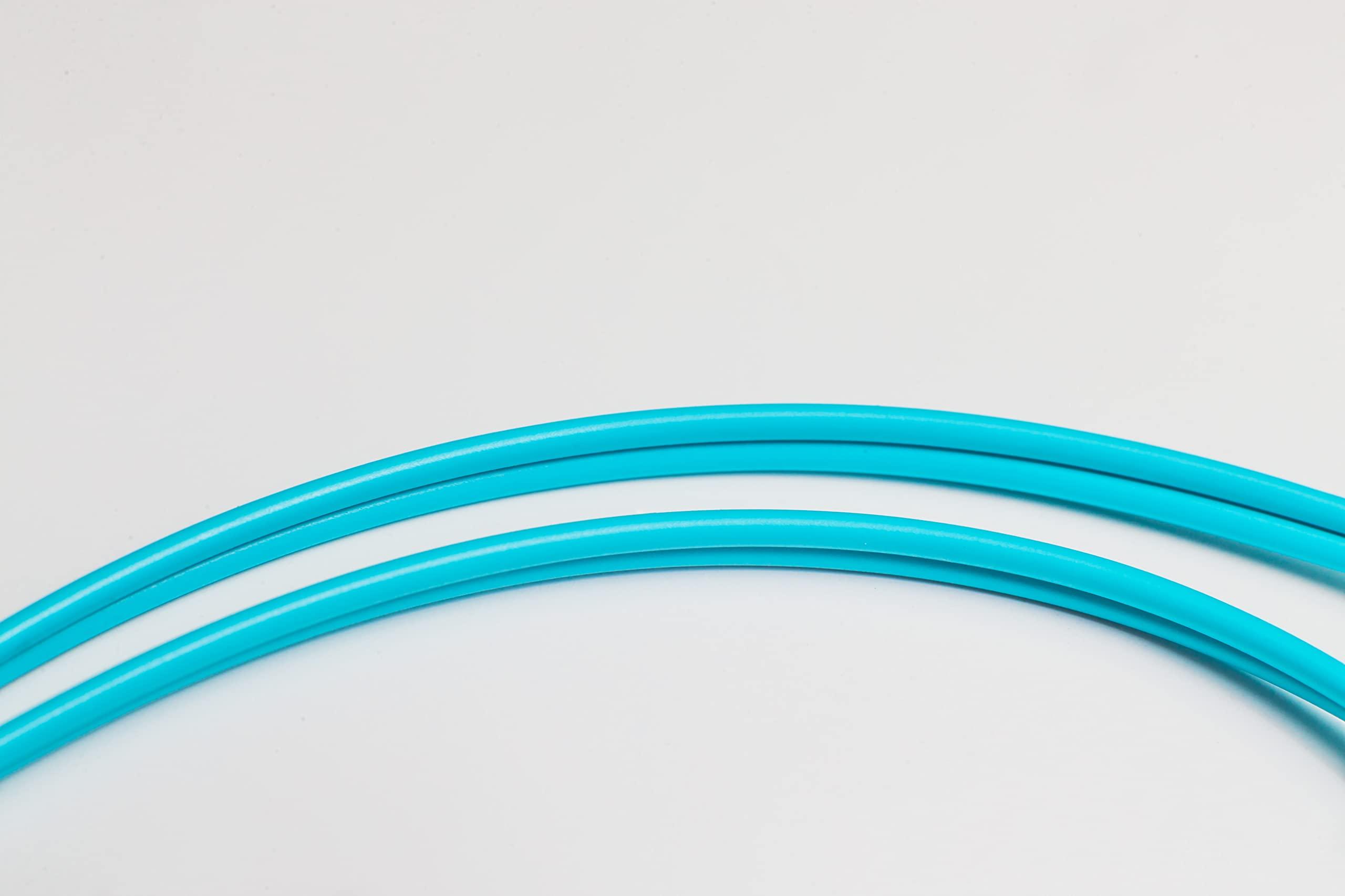 FiberCablesDirect FCD - 1M OM4 LC LC Fiber Patch Cable | AnyAngle 100G Plenum Duplex 50/125 LC to LC Multimode Jumper 1 Meter (3.28ft) | Length Options: 1M-30M | 40/100g sfp+ qsfp 100gbase ofnp mmf-lc-lc