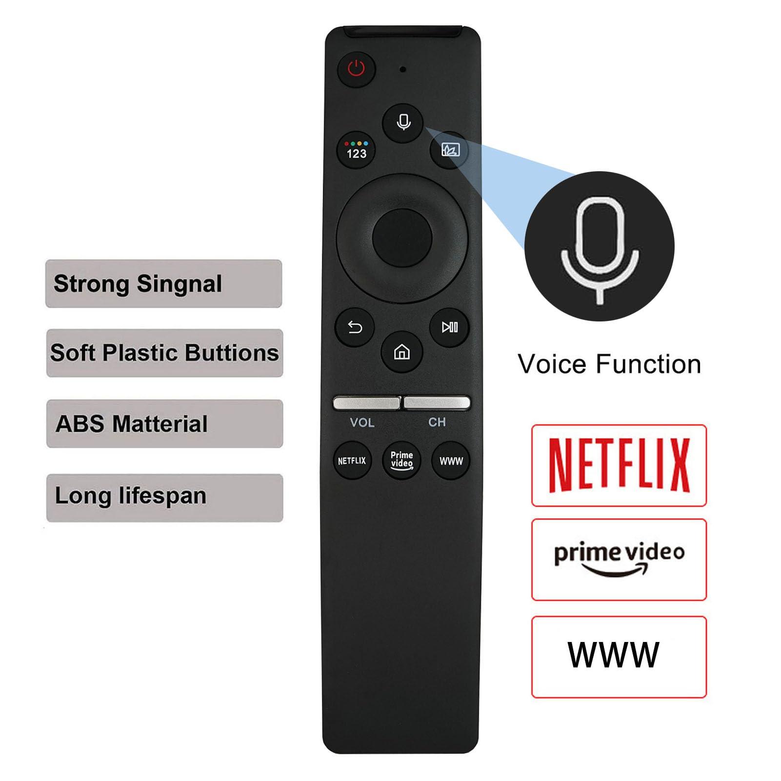 Kassionel Voice Replacement Remote Control Compatible with Remote BN59-01330C for Samsung TV QA55Q65T QA85Q80T QA65Q65T QA58Q60T QA65Q60T QA75Q