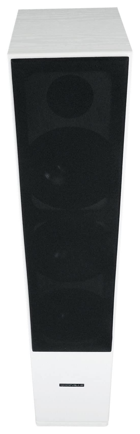 Rockville Rockville (2) RockTower 64W White Home Audio Tower Speakers Passive 4 Ohm