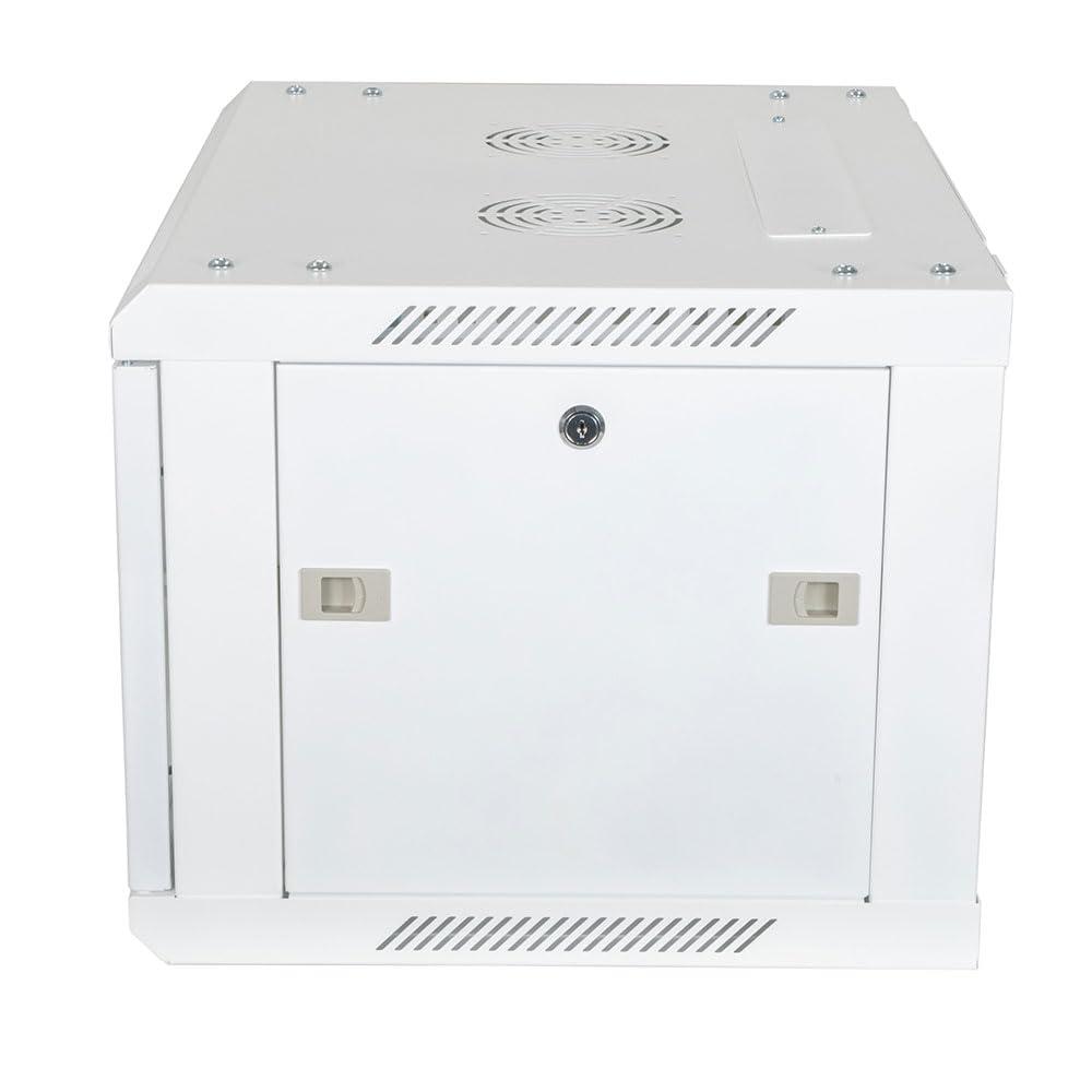 NavePoint NavePoint 6U Network Cabinet with Glass Door 6U Wall Mount Server Cabinet White 19 Rack for IT Equipment, AV Devices, Networking Equipment 23 Deep Server Rack Enclosure