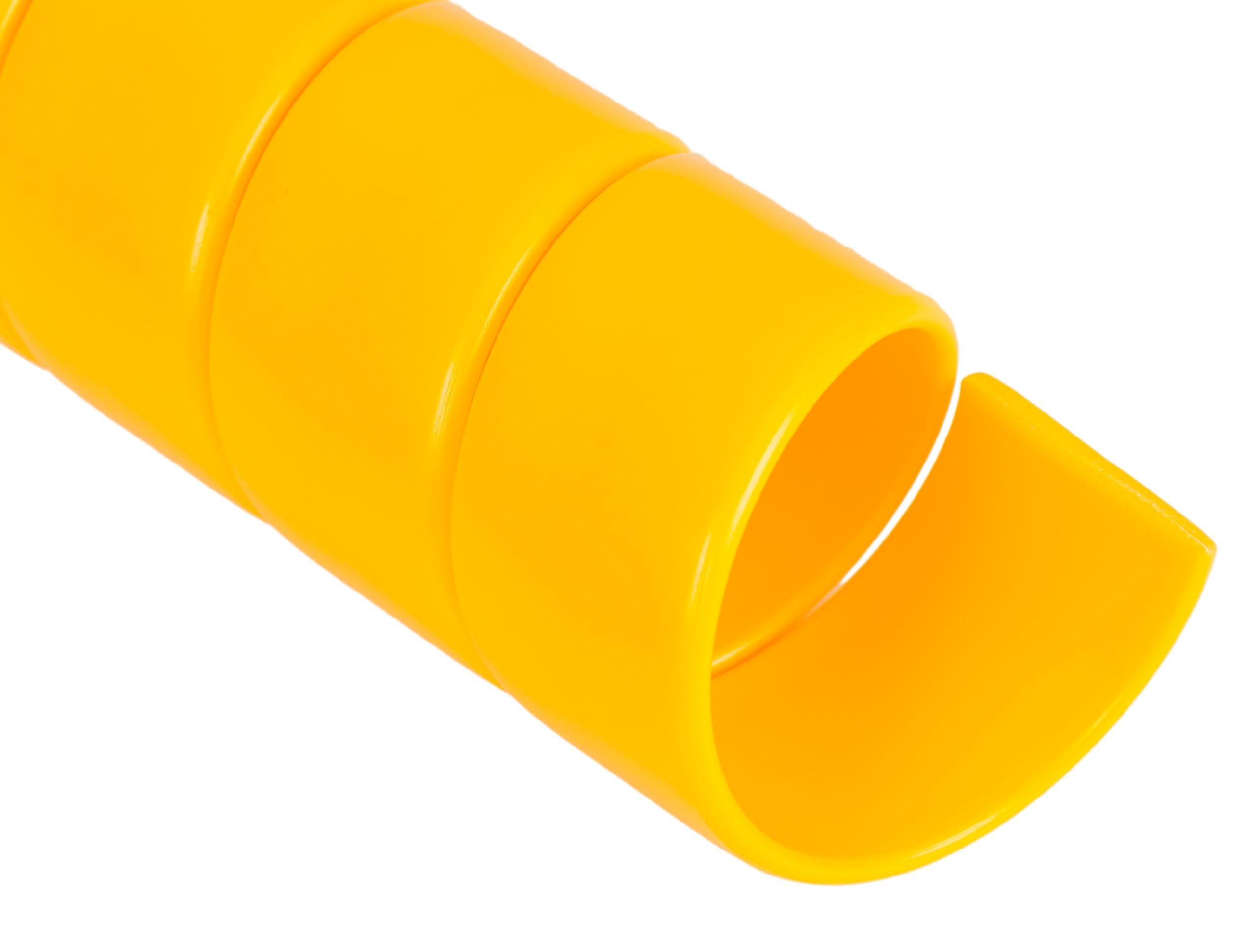 Safe-Spiral Caplugs SPSS Series  Plastic Safeplast Safe-Spirals, Spiral Wrap Hose & Cable Protector, Yellow HD-PE, 4.375\" OD x 50\' L Hydraulic & Pneumatic Hoses, Construction, Manufacturing, Auto (110C50Ye)