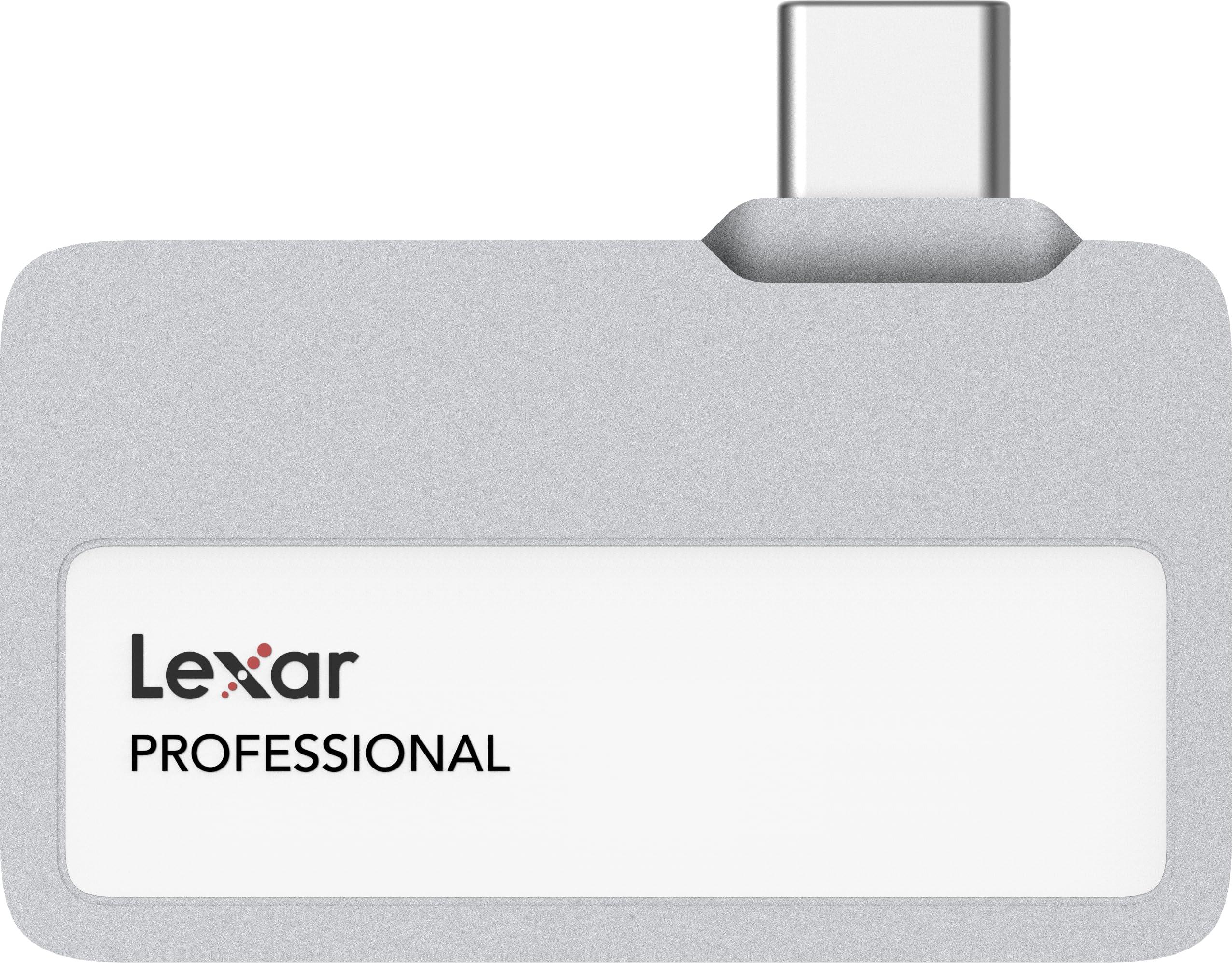 Lexar Lexar 1TB Professional Go Portable SSD, Supports Apple 4K 60fps ProRes, Up to 1050MB/s, USB 3.2 Gen 2, Rugged, IP65, Ultracompact, Compatible w/iPhone 15/16, External SSD (LSL400X001T-RNSNU)