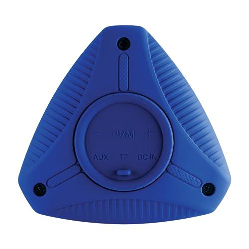 Supersonic Supersonic SC-1450IPX Water Resistant Portable Bluetooth TWS Speaker, IPX6 Water Resistant, Secure Pairing, Micro SD Card Slot, 3.5mm Input, Rechargeable, Convenient Wrist Band (Blue)