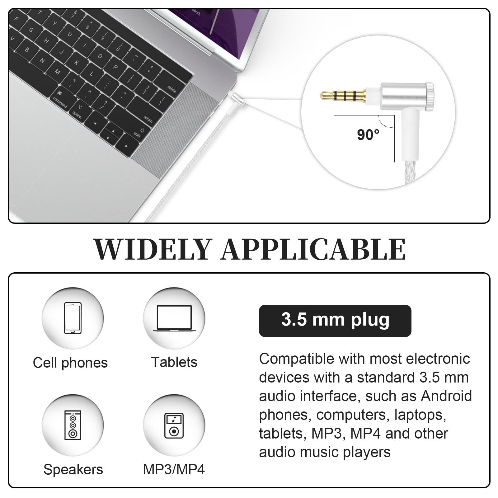 Gneinour SE215 with Mic Cable Compatible with Shure SE215, SE215 PRO, SE315, SE425, SE535, SE846, AONIC 3, AONIC 4, AONIC 5, UE900 Earphones, MMCX Earphone Cable, 4ft