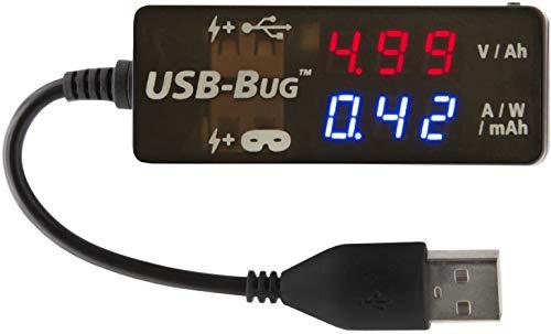 Triplett Triplett USB-Bug Dual-Output Inline USB-A Tester with Data Masking Port