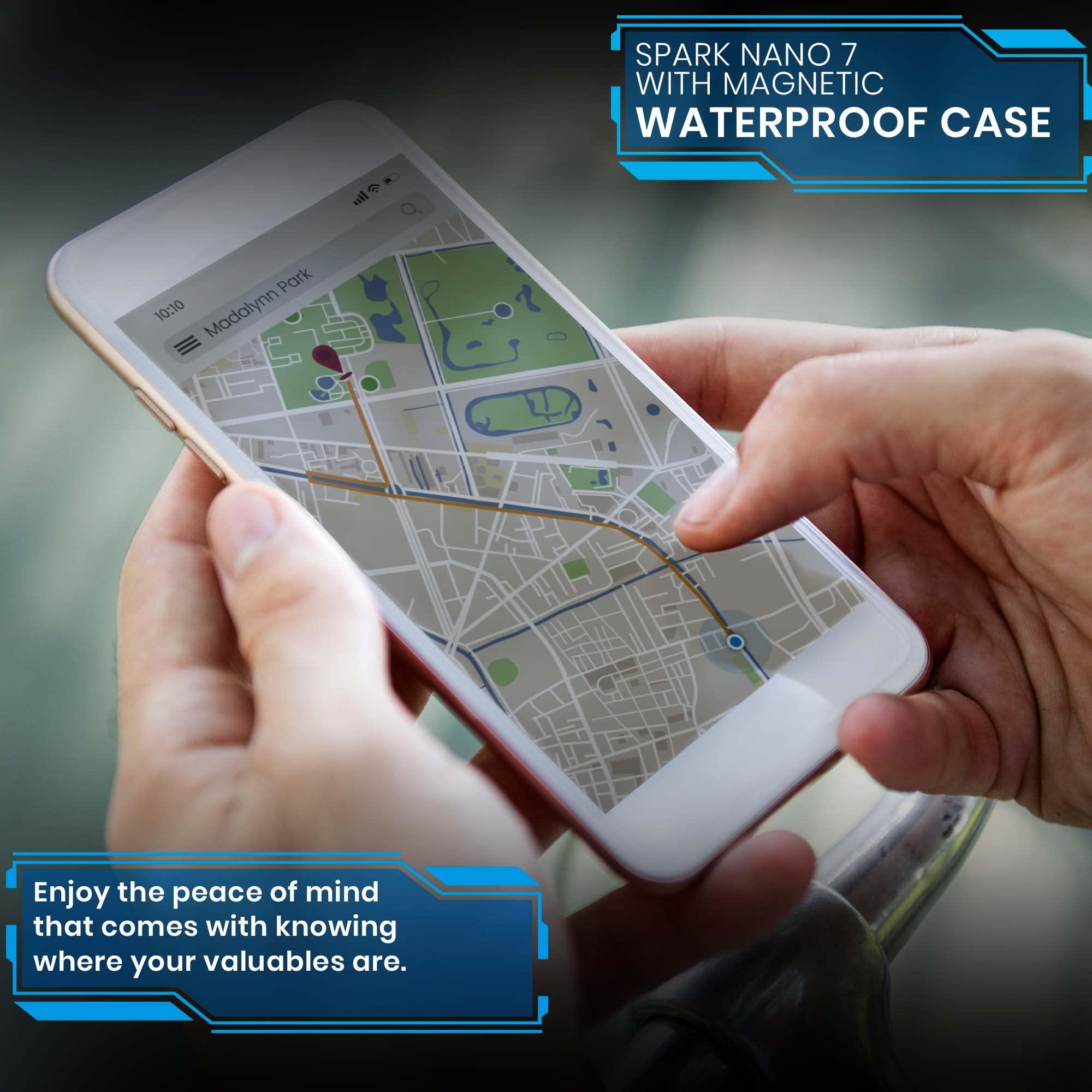 Brickhouse Security Brickhouse Car Trackers for Your Vehicle - Spark Nano 7 GPS Tracker with Magnetic Waterproof Case - Hidden Real-Time 4G LTE Vehicle Finder - GPS Tracking Device for Cars & More - Subscription Required