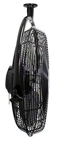Air King Air King 9320 20-Inch 1/6-Horsepower Industrial Grade Ceiling Mount Fan with 3,670-CFM, Black Finish