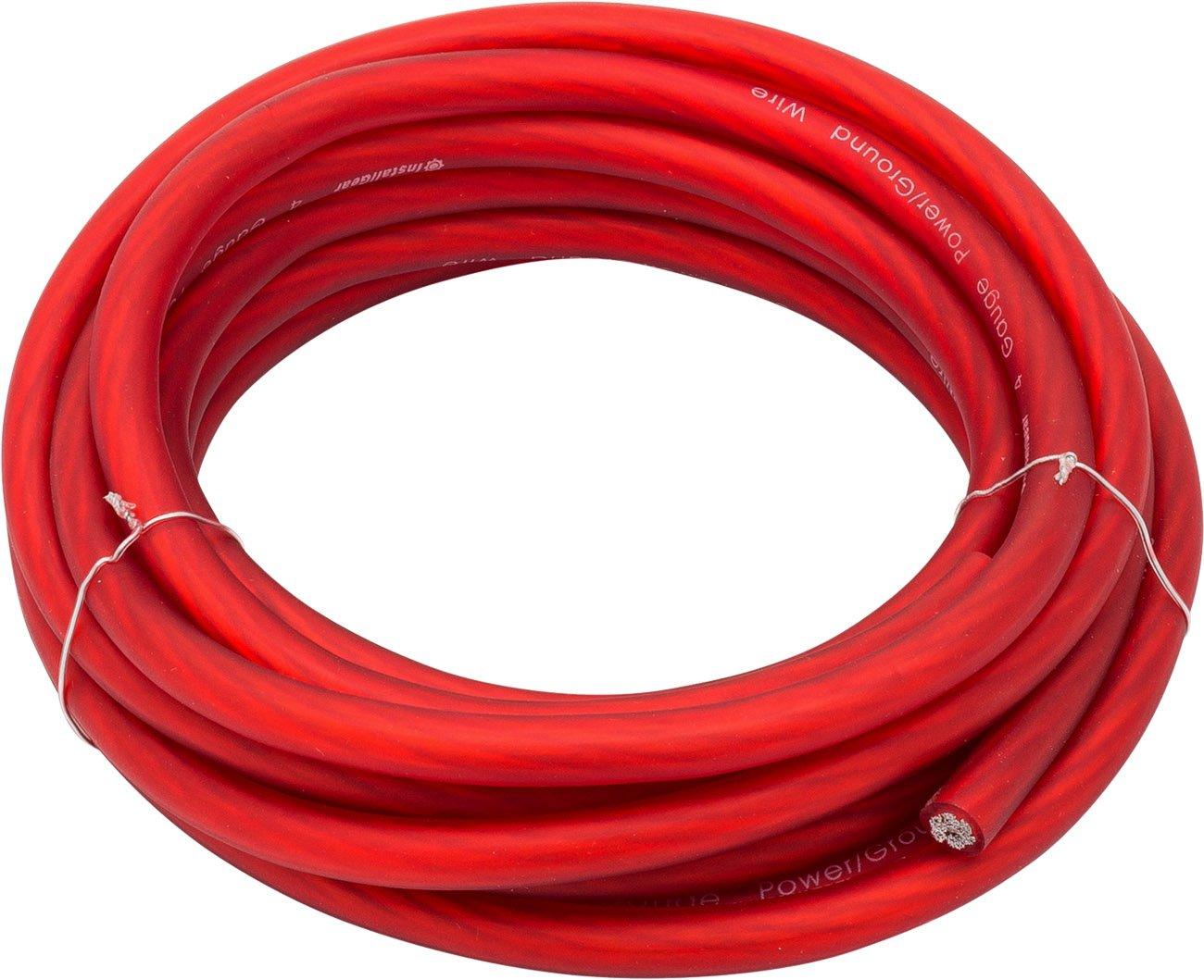 InstallGear InstallGear 4 Gauge Amp Kit - Amp Kit with Amplifier Installation Wiring True Spec and Soft Touch Wire - 4 Gauge Wire - Amp Wiring Kit 4 Gauge - Sub Wiring Kit - Amp Wire Kit