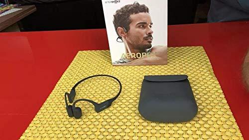 Aftershokz Aftershokz Aeropex (Rebranded as Shokz OpenRun) - Open-Ear Bluetooth Bone Conduction Sport Headphones - Sweat Resistant Wireless Earphones for Workouts and Running - Built-in Mic