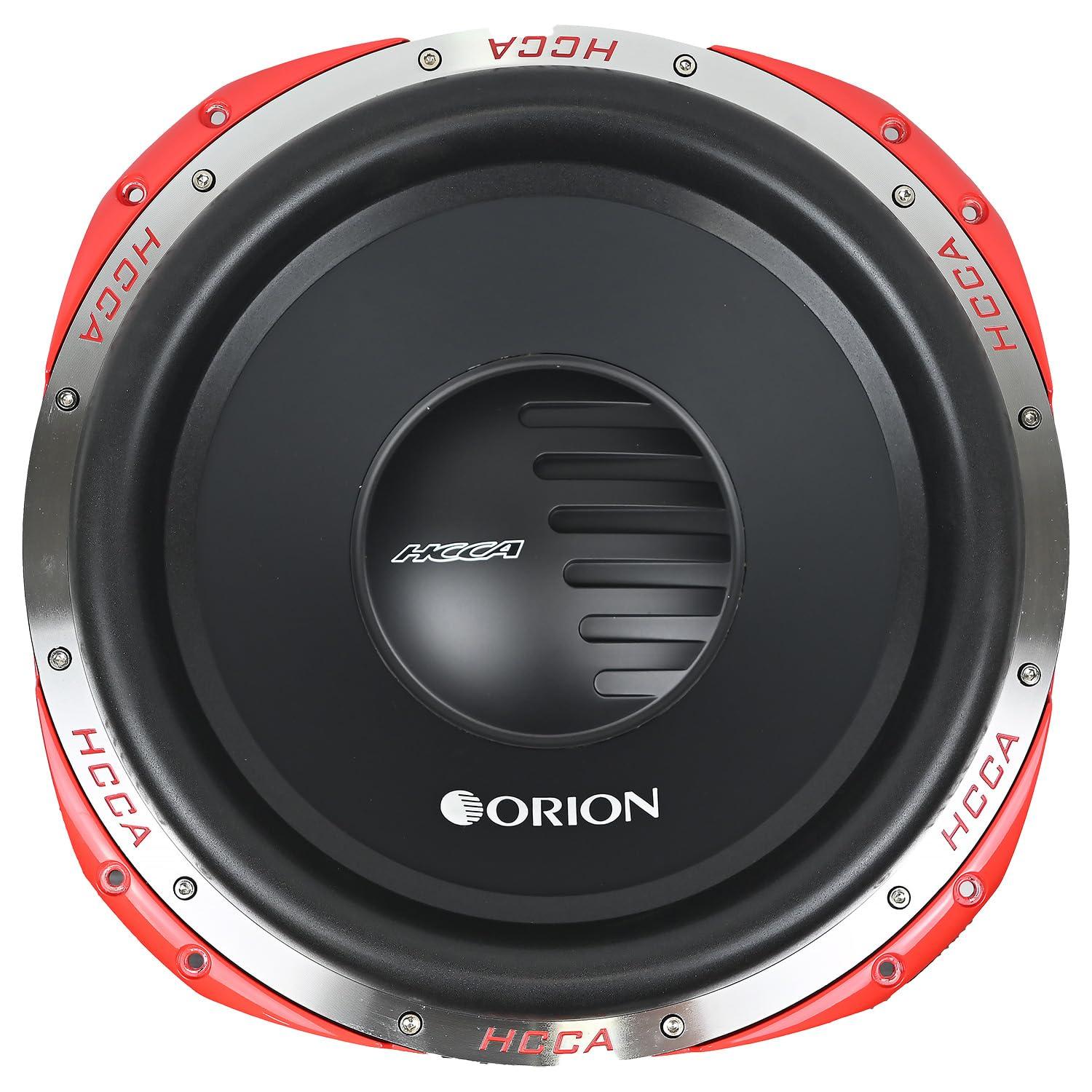 ORION Orion HCCA Series HCCA154 High Performance 15 Competition Grade Car Subwoofer, 10000W Max Power, 2500W RMS, Dual 4 ohms, 4 Voice Coil - Powerful Black Coil Subwoofer for Cars, Trucks, Jeeps