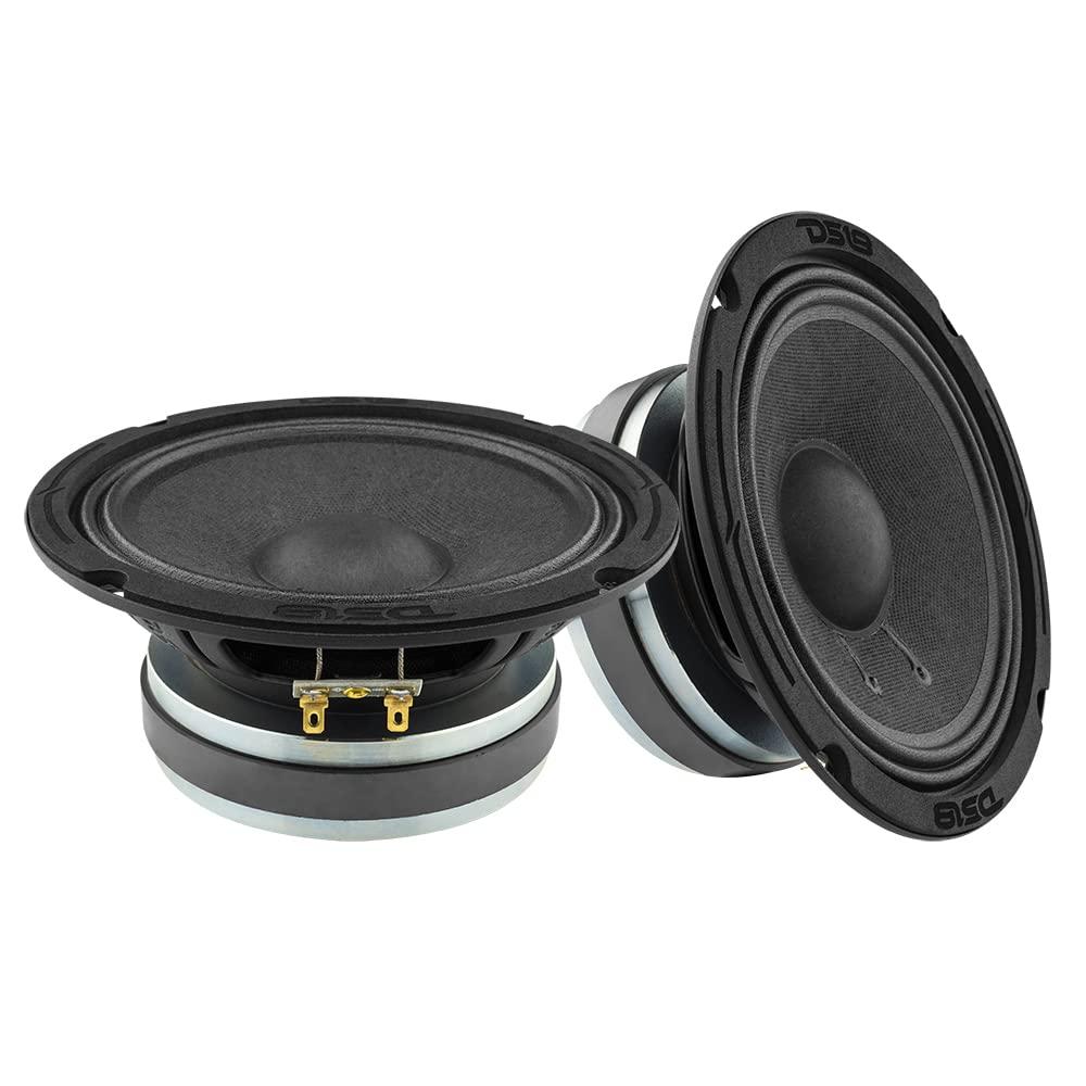DS18 DS18 6PRO300MB-4 PRO 6.5\" Mid-Bass Loudspeaker 300 Watts Max Power 150 Watts RMS 4-Ohm - Powerful Midbass Speaker for Pro Car Audio Sound System - 1 Speaker