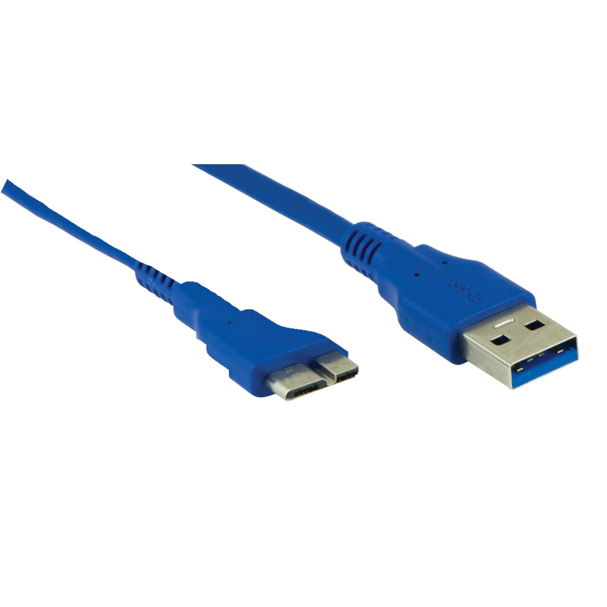ATIVA Ativa USB 3.0 to Micro B Cable, 3, Blue, 27517