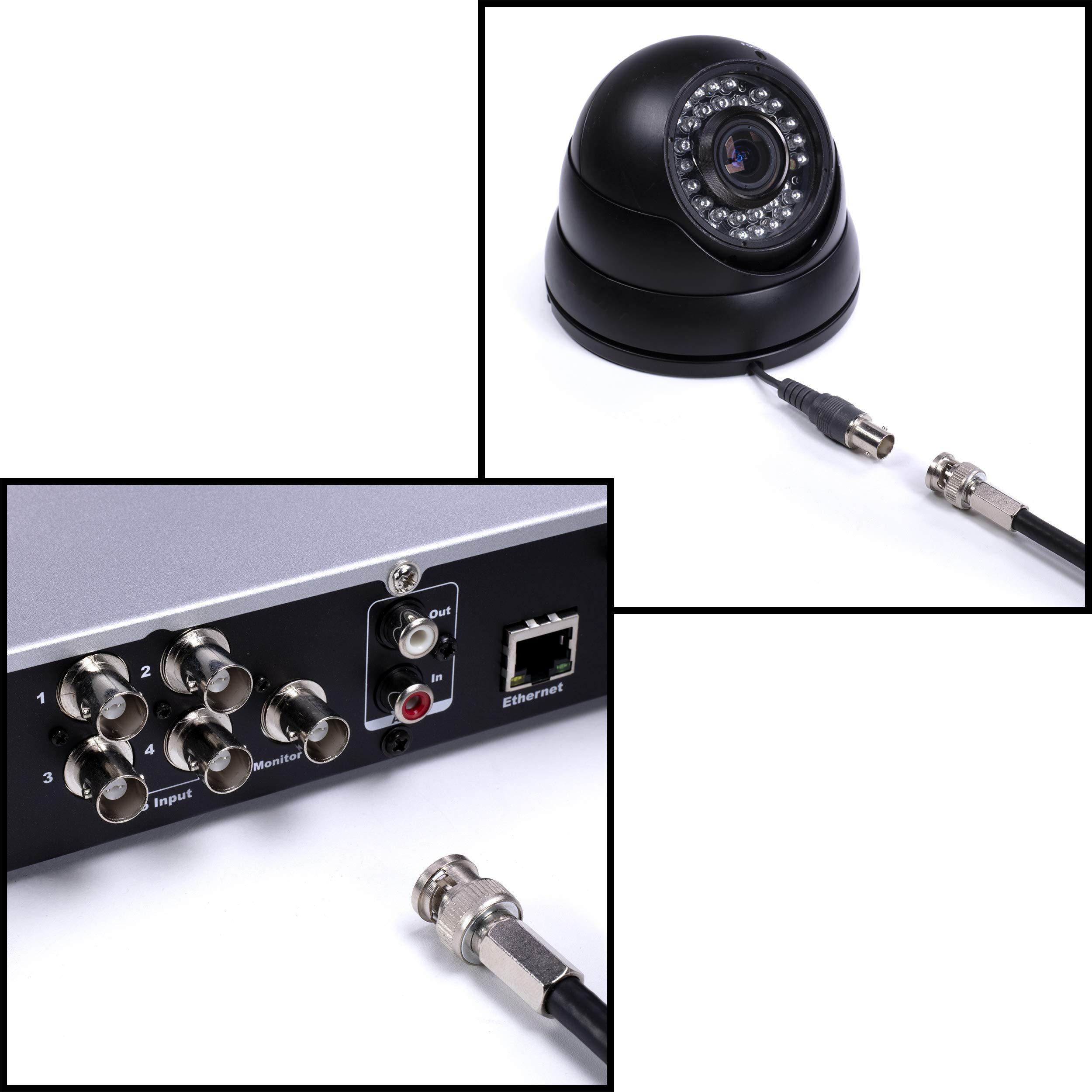 THE CIMPLE CO RG59 Coaxial Cable Connector, Screw On (Twist On) - SDI, HD-SDI, CCTV, Security, Video Card, Camera, Solderless - RG59 - Pack of 25