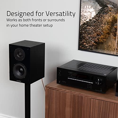 Fluance Fluance Elite High Definition 2-Way Bookshelf Surround Sound Speakers for 2-Channel Stereo Listening or Home Theater System - White/Pair (SX6WH)