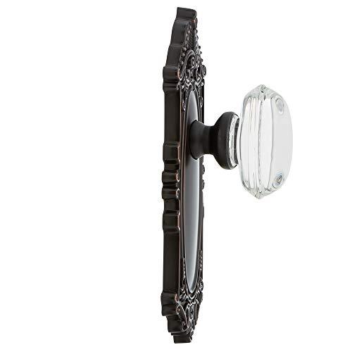 Grandeur Grandeur 810445, Double Dummy, Timeless Bronze Grande Victorian Plate with Provence Crystal Knob