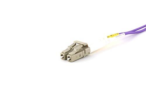 Networx Networx Corning Fiber - 100 Gigabit - OM4 - Multi-Mode Fiber Optic Cables (4 Meter, LC-SC)