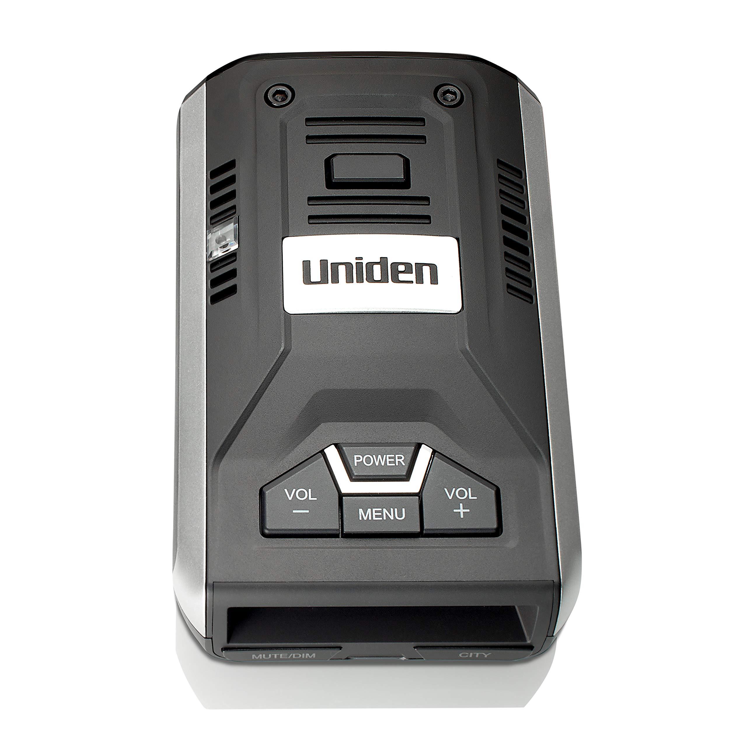 Uniden Uniden R1 Extreme Long Range Radar Laser Detector 360 Degree, DSP, Voice Alert Silver